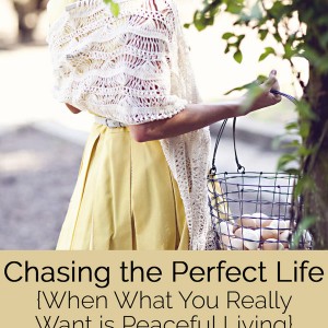 Chasing the Perfect Life {When What You Really Want Is Peaceful Living}