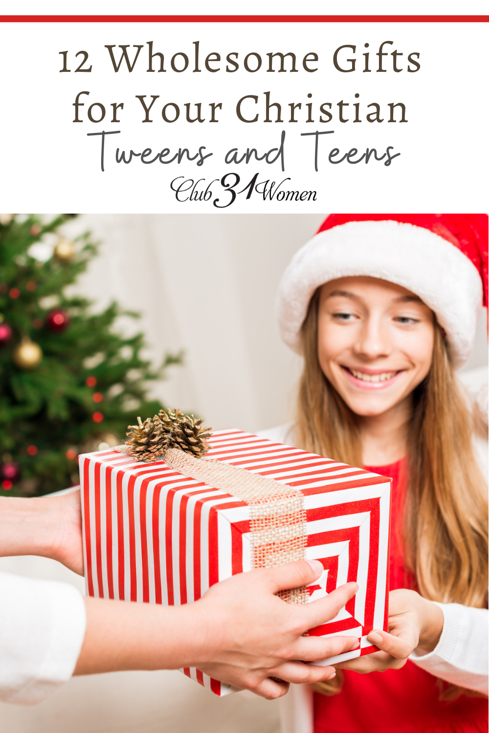 Finding wholesome gift options for tweens and teens is no easy feat! That's why I'm so happy to share this list of great ideas for older Christian kids! via @Club31Women