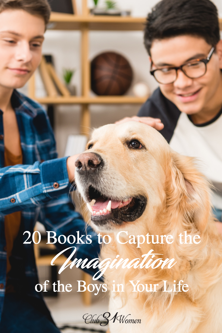 Do the boys in your life enjoy reading?  What books have captured their attention?  How have you encouraged that love of reading in their lives? via @Club31Women