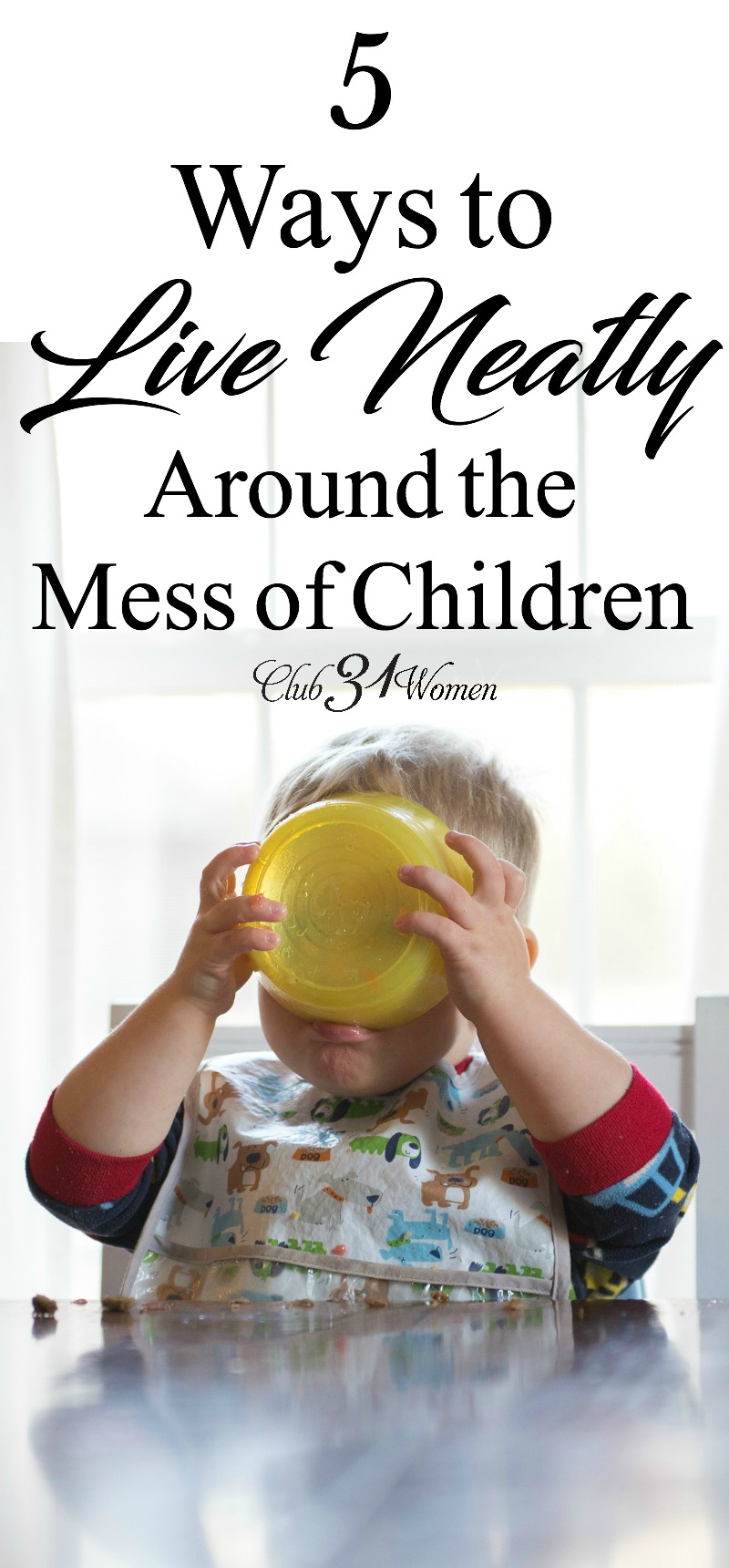 Having children can wreak havoc on a clean home, no doubt. So how can we keep up with the mess so we aren't constantly living in chaos? via @Club31Women