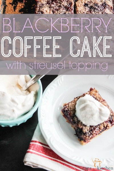 Blackberry Coffee Cake with Streusel Topping {& How You Can Keep from Crumbling}