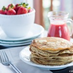 Whole Wheat Pancakes with Strawberry Sauce | Club 31 Women | club31women.com #breakfast