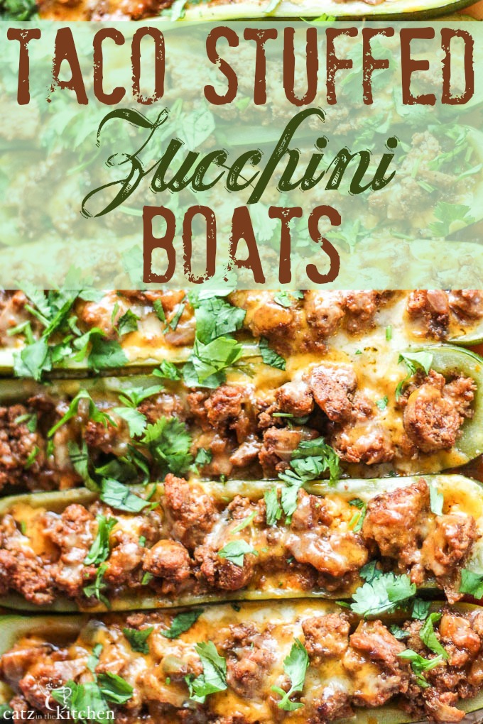 Taco Stuffed Zucchini Boats | Club 31 Women | club31women.com #zucchini