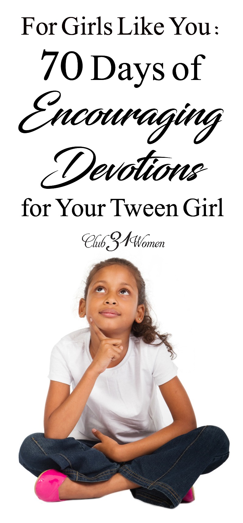 Are you raising a tween girl? And want an encouraging resource for her as she grows through these challenging younger years? Here's a recommended resource! via @Club31Women