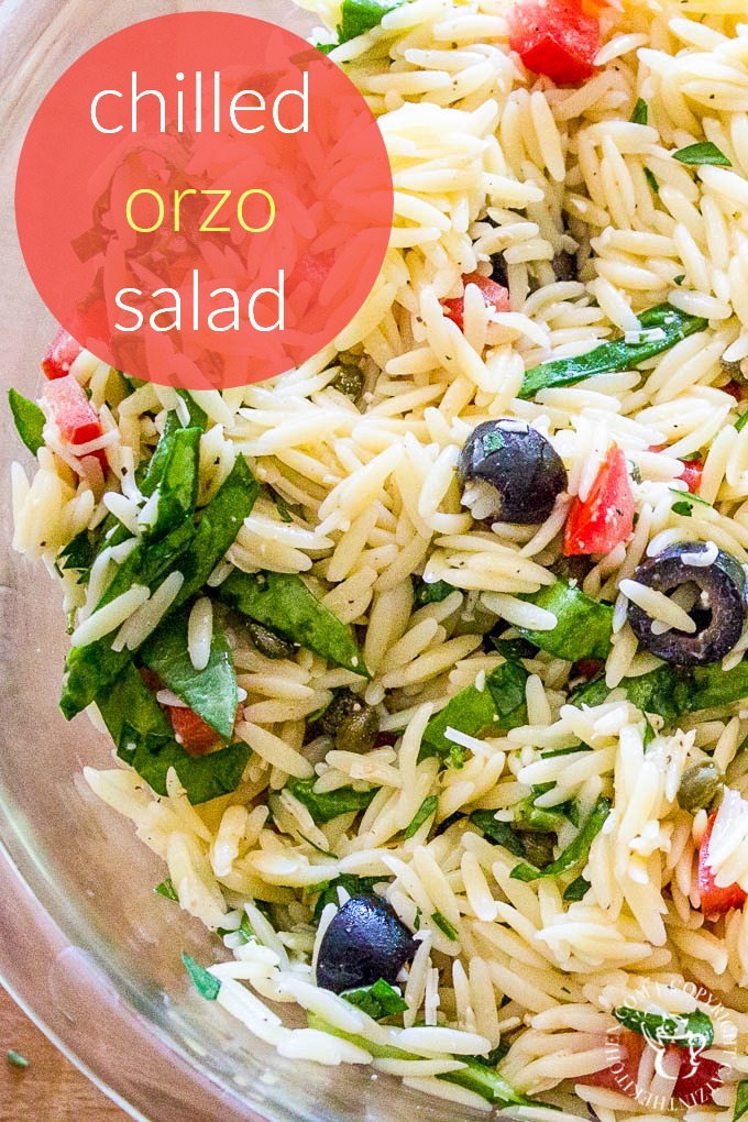 Making orzo salad is so simple and versatile, you can make it ahead of time for gatherings and focus on community and fellowship instead of cooking! via @Club31Women