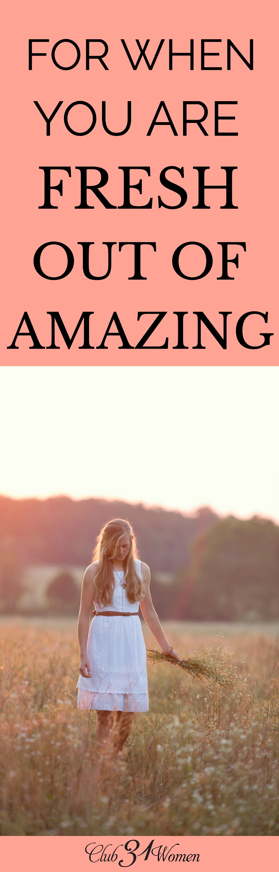 It's OK to admit when you've run out of amazing. There are times we need to raise that white flag and let the expectations of people go. via @Club31Women