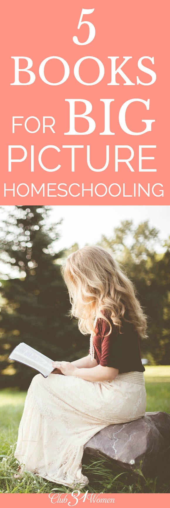 How can you keep the big picture in mind while you're homeschooling? Here are some excellent guide and reference books to get you started! via @Club31Women