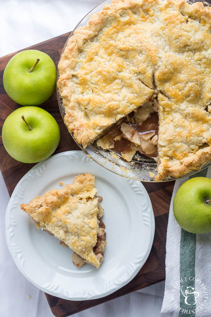 What makes this delicious, crumbly apple pie an Irish apple pie? We can't say for sure, but if this is what being Irish tastes like, we're in!