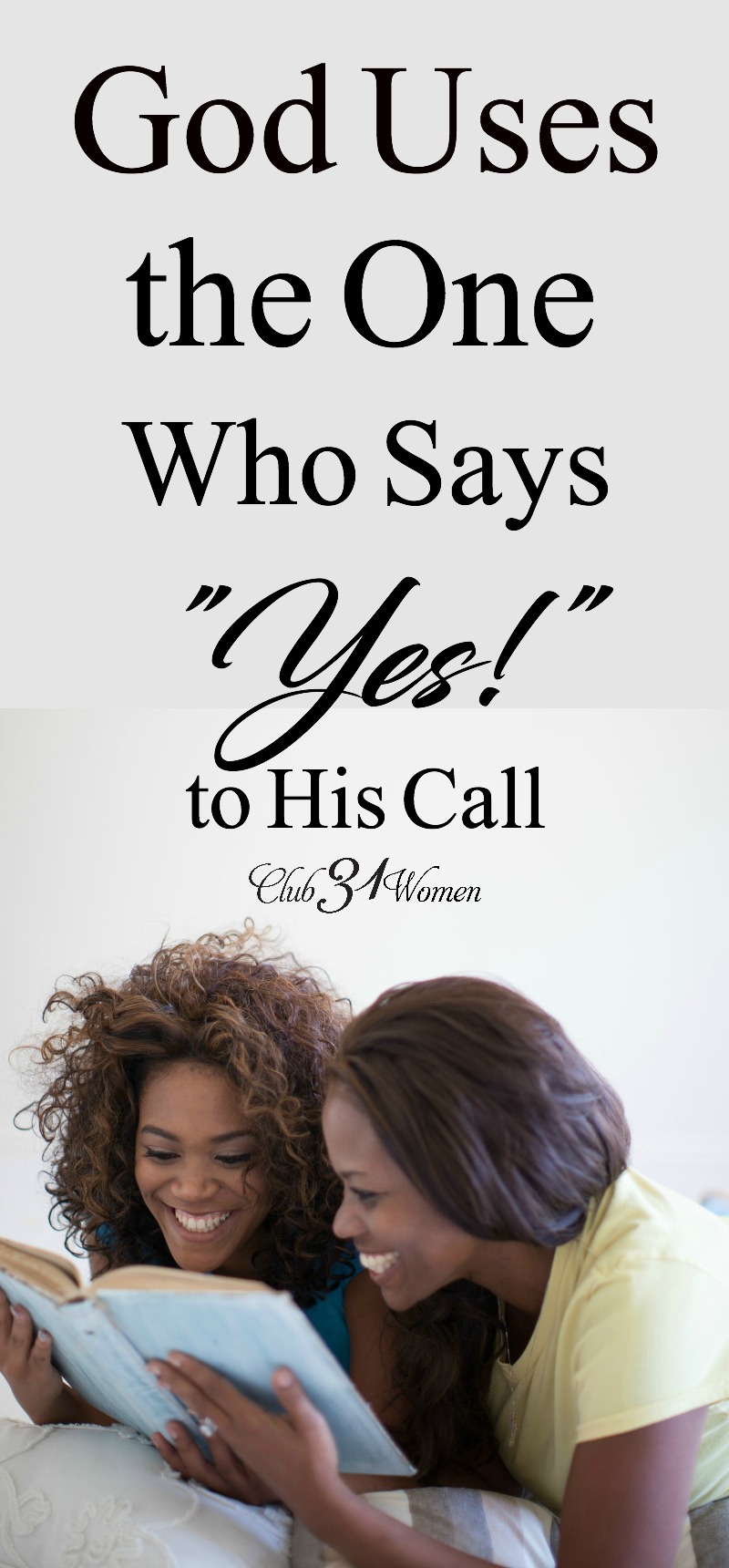God isn't looking for perfect people to do His will. He's looking for those who make themselves available to say "Yes" when He calls. Even our children... via @Club31Women