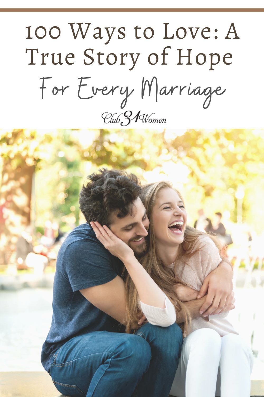 How can you love marriage and find hope when circumstances seem bleak? Can your marriage be blissful and beautiful even while things feel hopeless? Yes! via @Club31Women