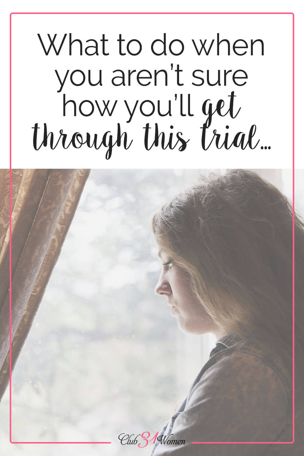 When you're stuck in the middle of the storm, it's hard to see how you'll get through and make it out. But God gives us hope! via @Club31Women