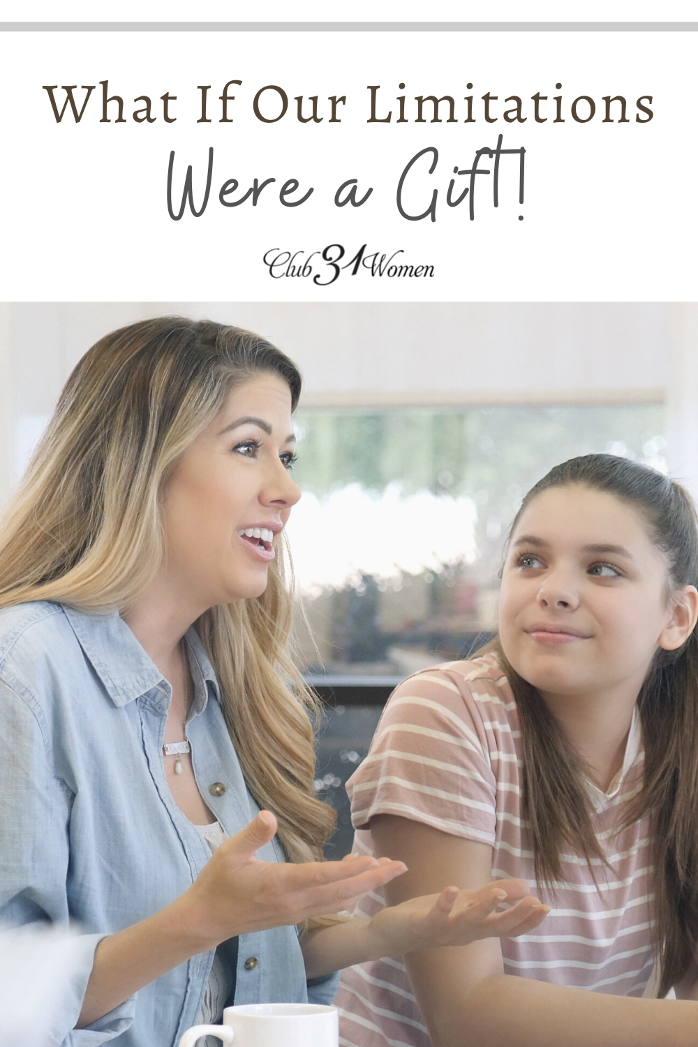 We believe doing more means being strong. But what if our limitations are actually a gift God gives so we can lean into Him even more? via @Club31Women