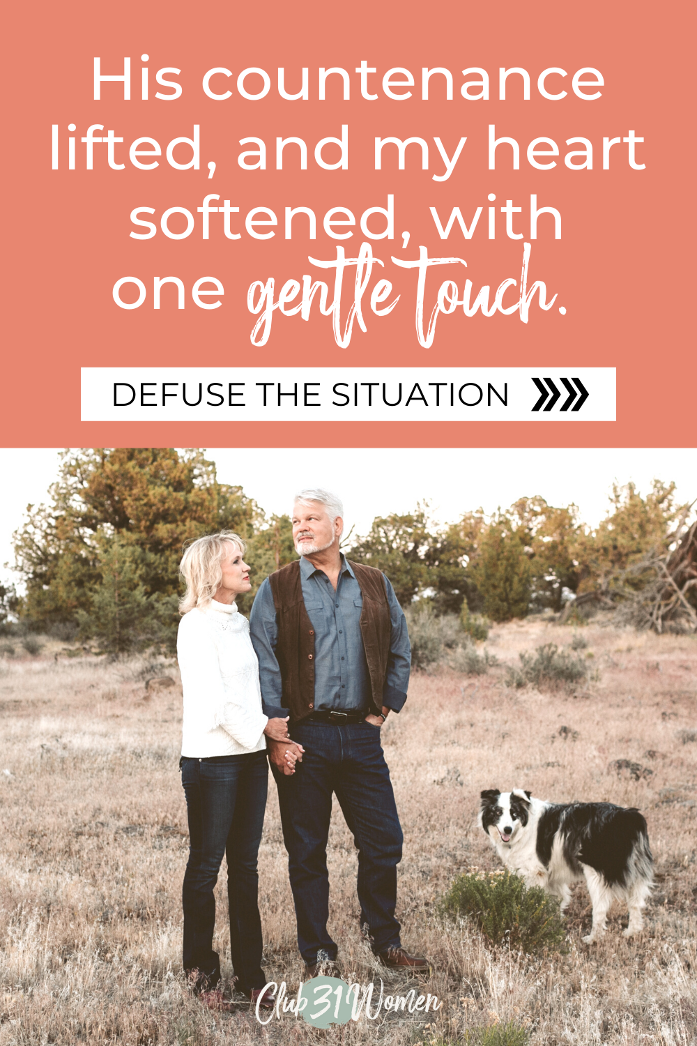 When you find yourself in a disagreement with your spouse, you'd be surprised how a gentle answer or touch can cut the tension in an instant. via @Club31Women