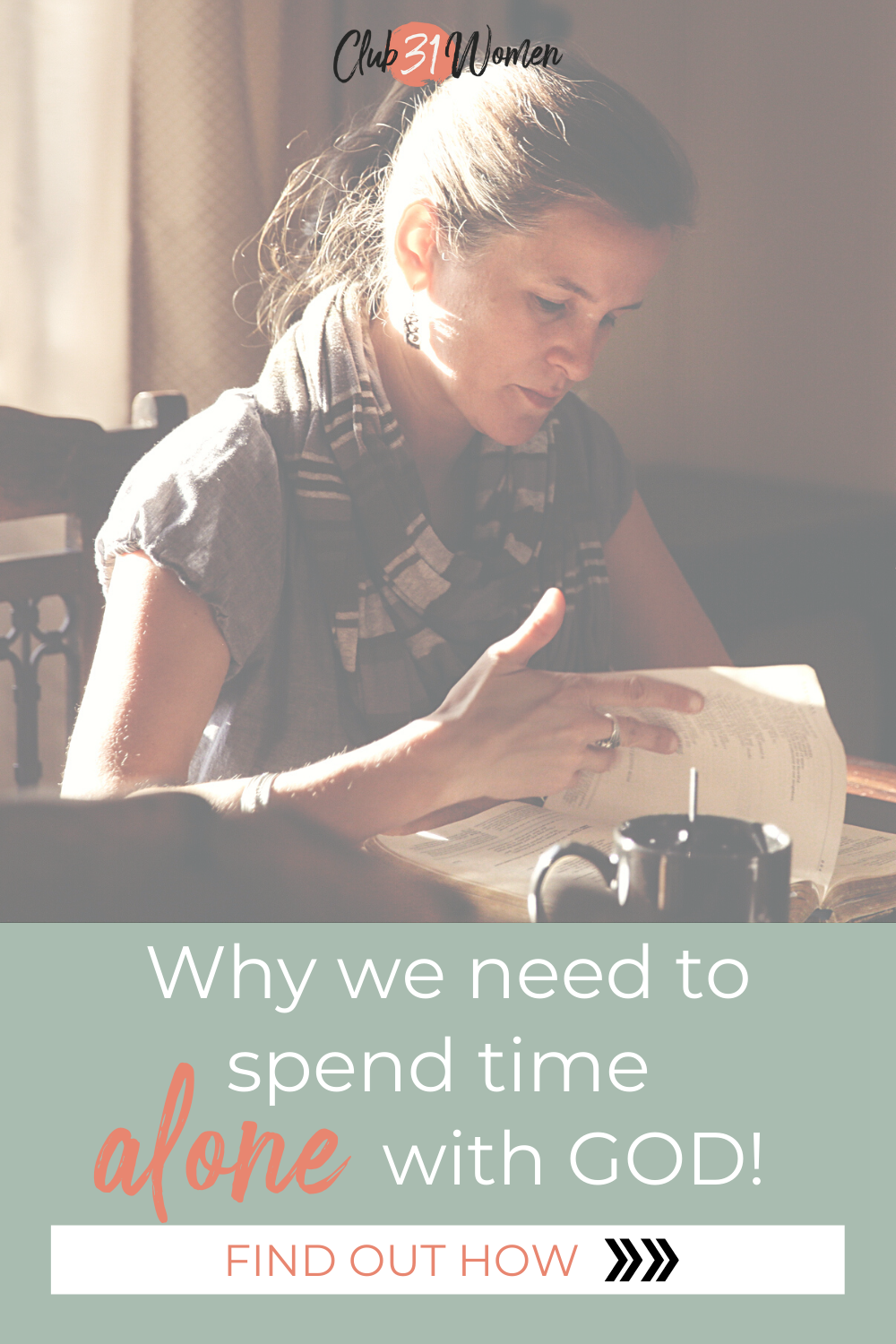 Sometimes we don't realize how desperately we need time with God until we go a season without it-especially in this loud, chaotic world. via @Club31Women