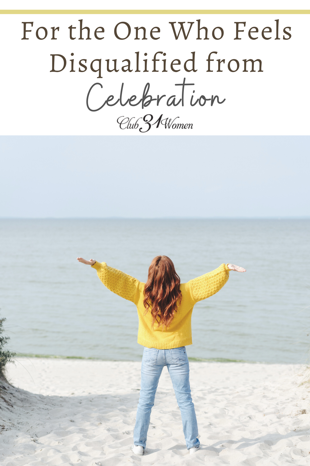 Celebration can be much more than for simply winning. No one is disqualified from celebrating the goodness of God at any time! via @Club31Women