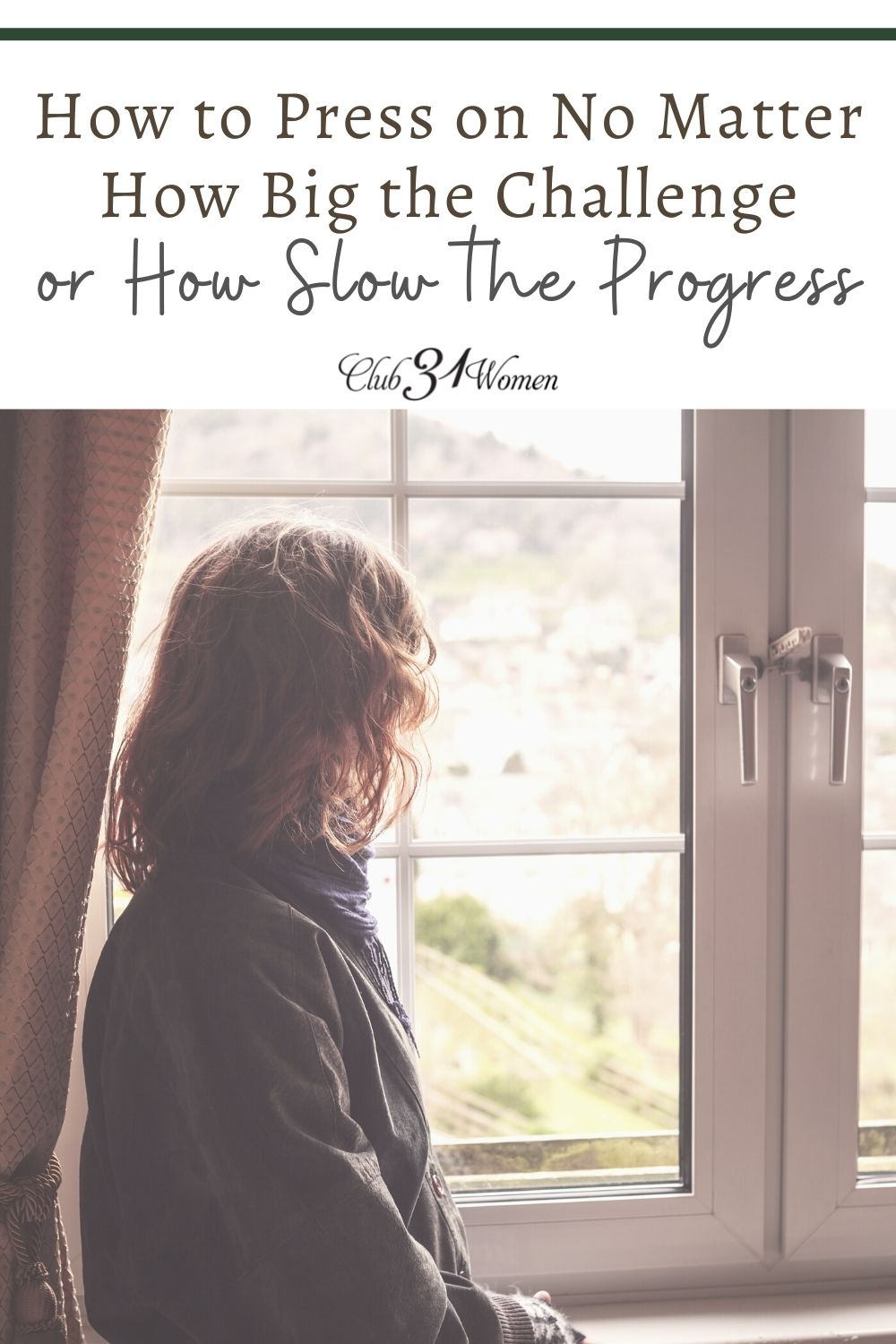 A challenge can either move us forward or keep us stuck. No matter how slow we move forward, it still counts as progress. via @Club31Women