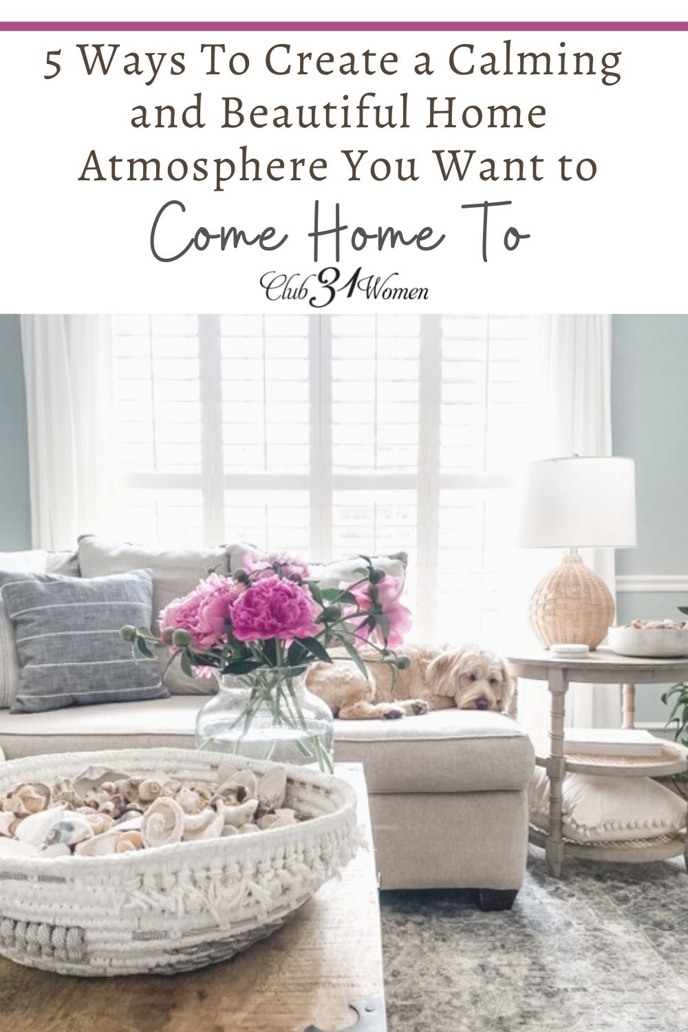 Creating a home atmosphere can bring so much peace and calm to a soul. It doesn't need to cost a fortune or be complicated at all! via @Club31Women