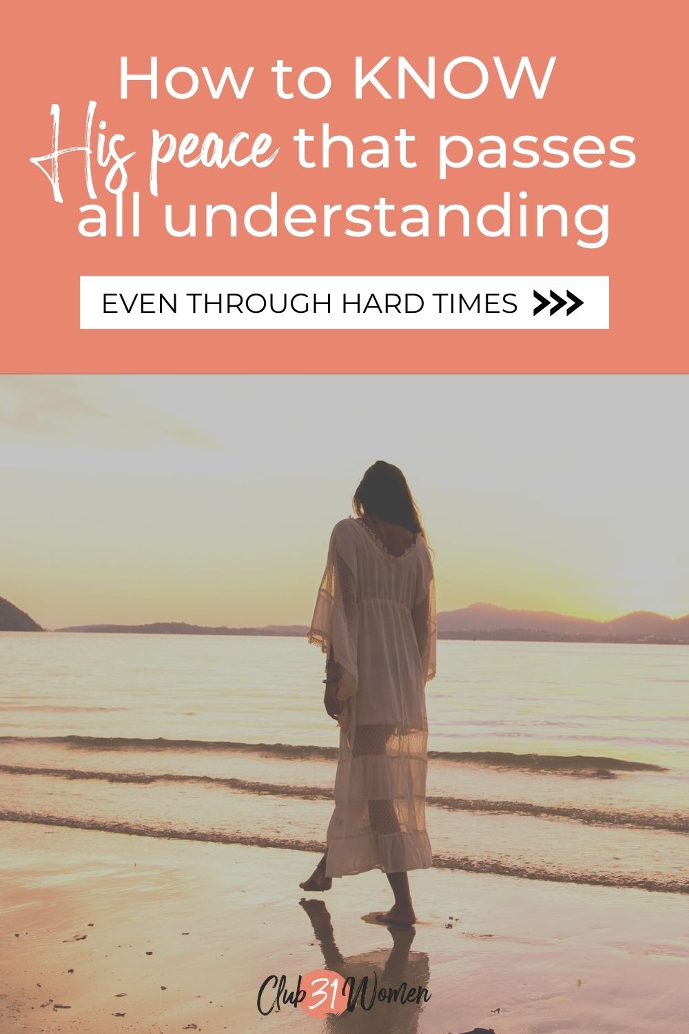 Peace is hard to find in the chaotic world we are living in. But we will not find it in this world. True peace is found as we put our trust in Jesus. via @Club31Women