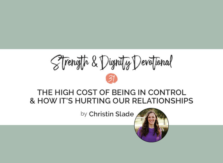 The High Cost of Being In Control and How It’s Hurting Our Relationships