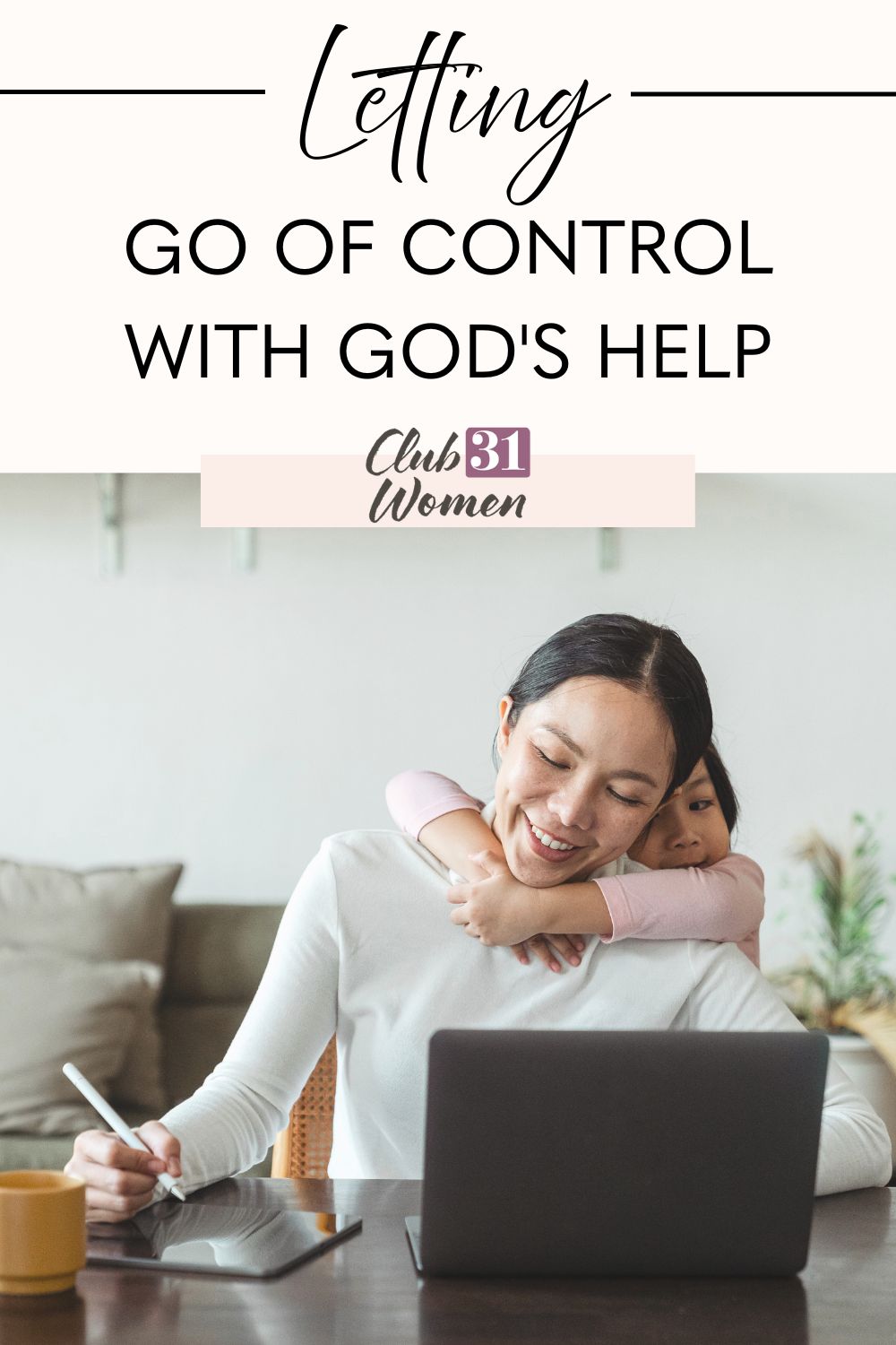 Do you struggle with letting go of control and holding on to things too tightly? You may want control because you have a fear of the unknown, and thinking about the future makes you anxious. via @Club31Women