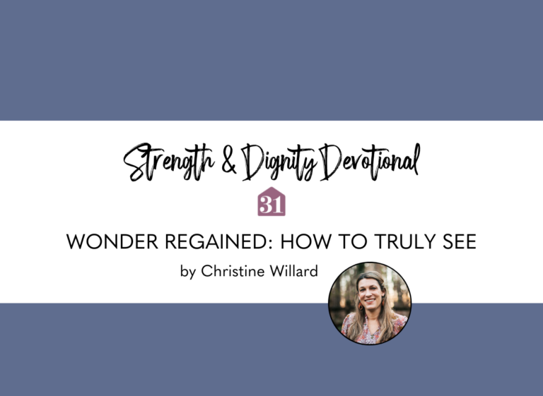 Wonder Regained: How To Truly See