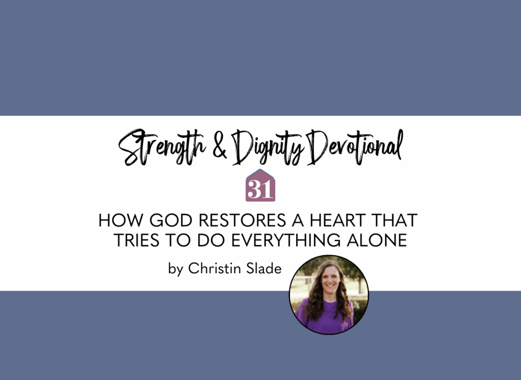 Discover 4 tips to help God restore a weary, over-responsible heart that tries to carry everything alone.
