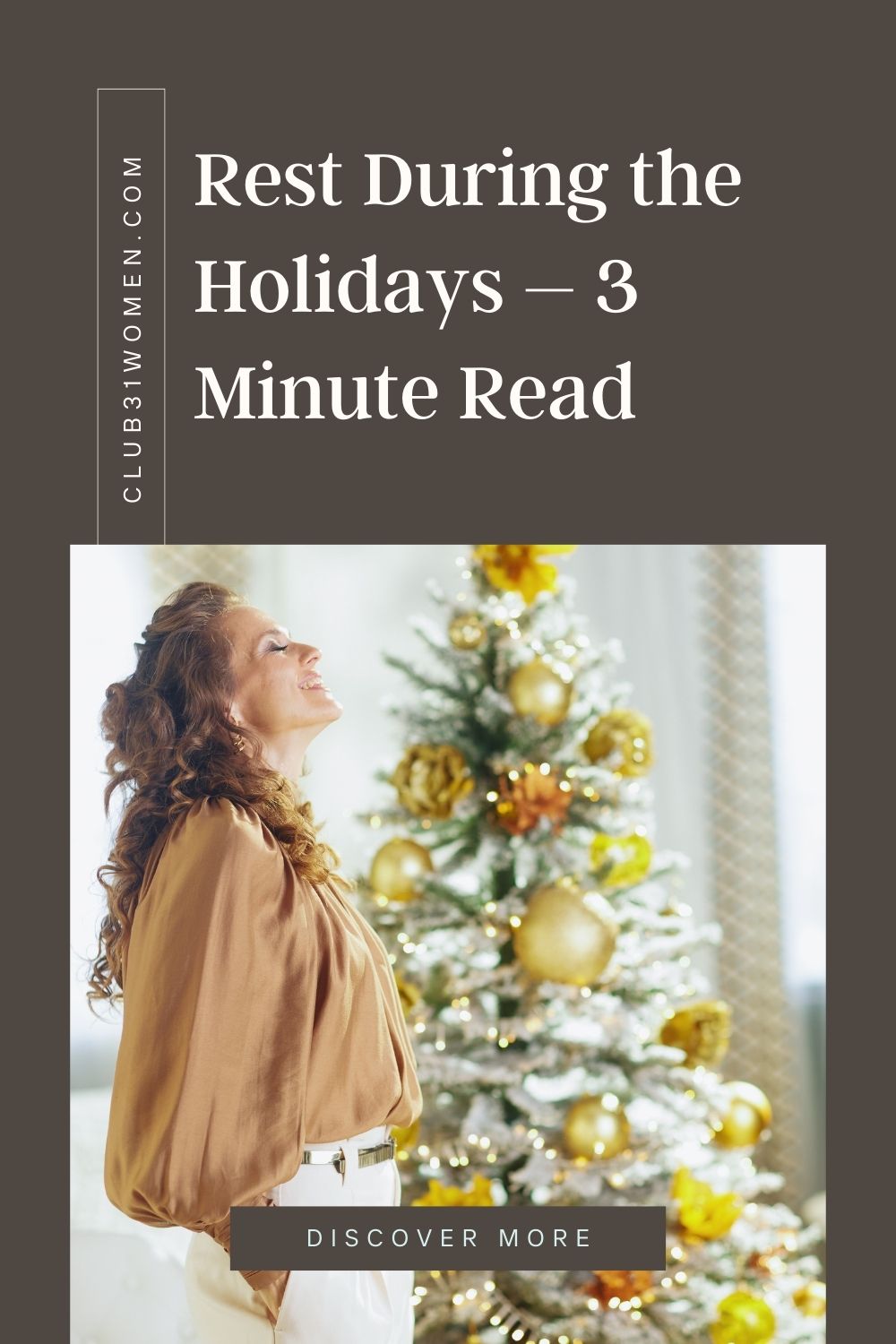 Find true rest this holiday season by releasing anxiety-driven striving and turning to God, the only One who gives real peace. via @Club31Women