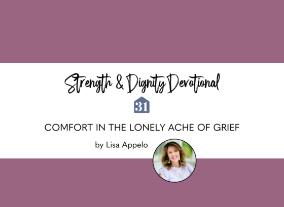Comfort in the Lonely Ache of Grief
