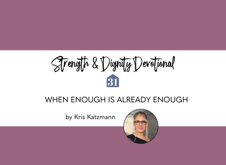 When Enough Is Already Enough: a devotional on overwhelm, contentment, and faithfully stewarding what God has placed in your life today.