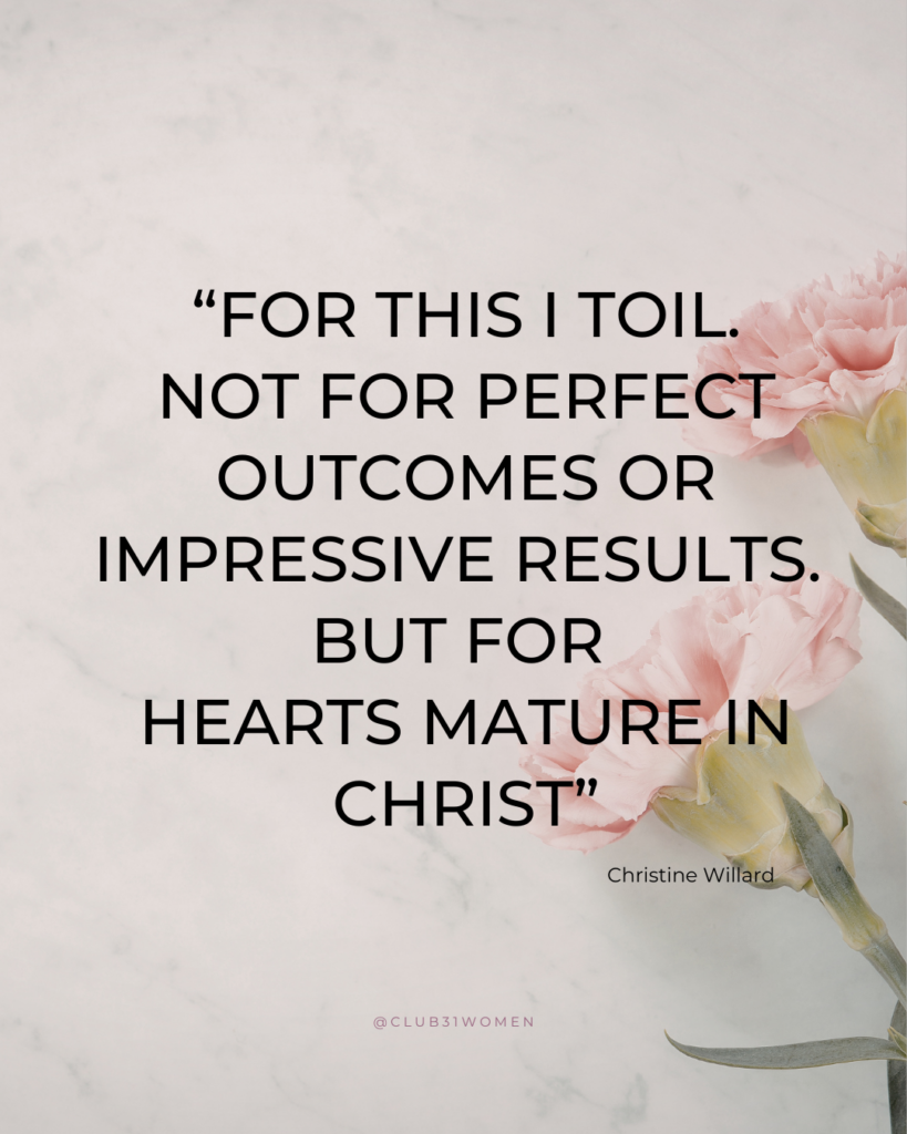 Discover how two verses in Colossians can quiet the noise, refocus your purpose, and raise children mature in Christ.