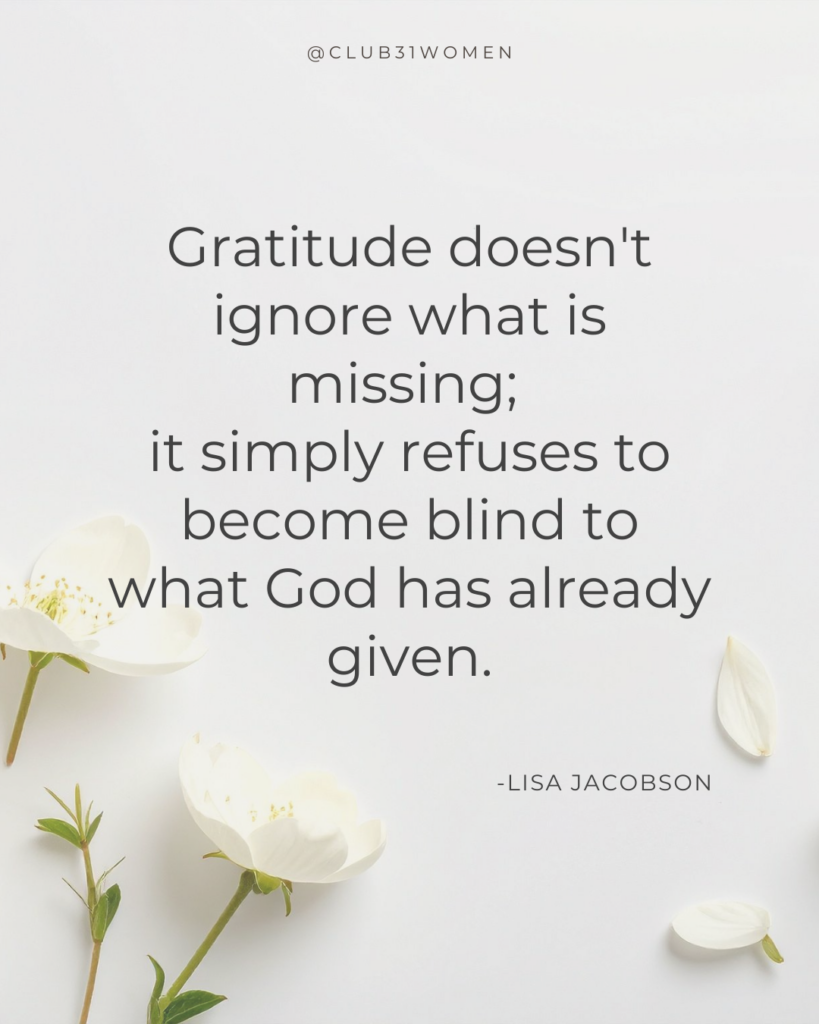 True contentment isn't found in a new kitchen or the perfect husband—it's learned, one grateful moment at a time, as we discover that Christ Himself is enough