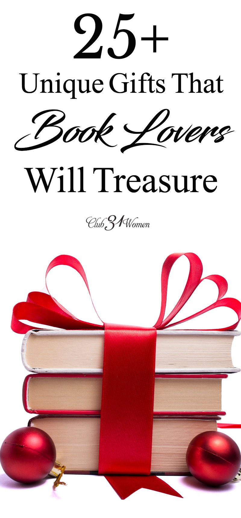 What other ideas for book lovers can you give as gifts in addition to books? We have you covered from books to book quote mugs to totes and more! via @Club31Women