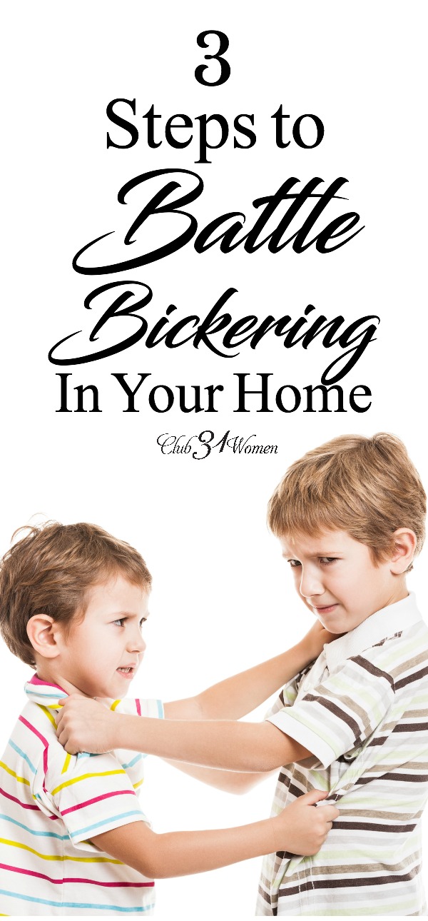 How do you stop bickering in your home? How can you establish a peaceful home with kind words for each other? Try taking these radical steps.... via @Club31Women