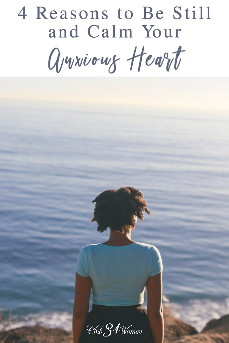 Are you prone to worry? That anxiety can lead to stress, poor sleep, and bad attitudes towards your family. So here's how to calm your anxious heart.... via @Club31Women