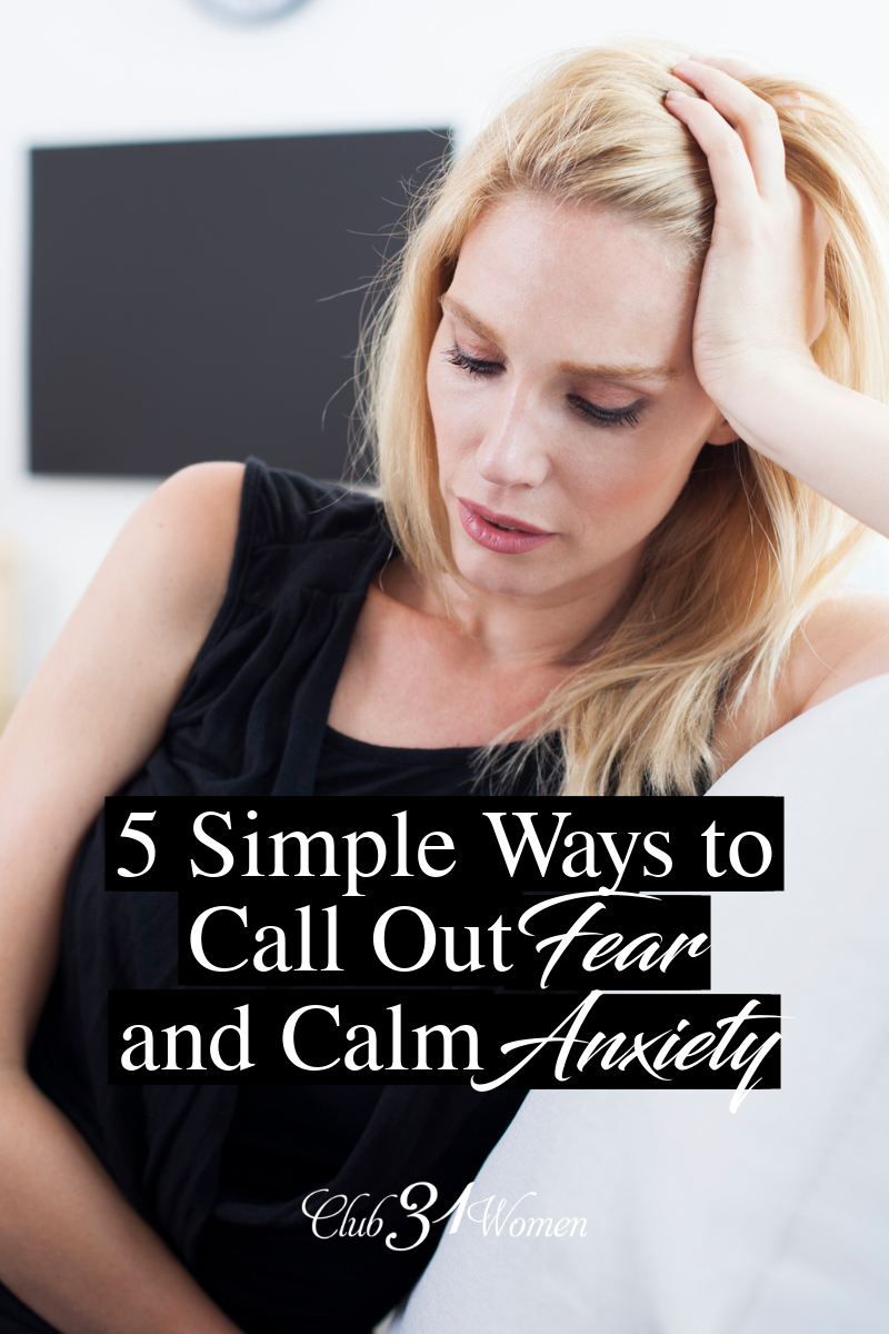 When fear and anxiety threaten to cripple you, what steps can be taken to pull us out before they pull us in? Here are some ideas to get you started. via @Club31Women
