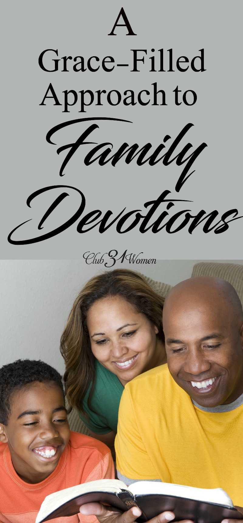 Family devotions will never be perfect. But there are definitely some things you can do to keep moving forward and stay consistent. via @Club31Women