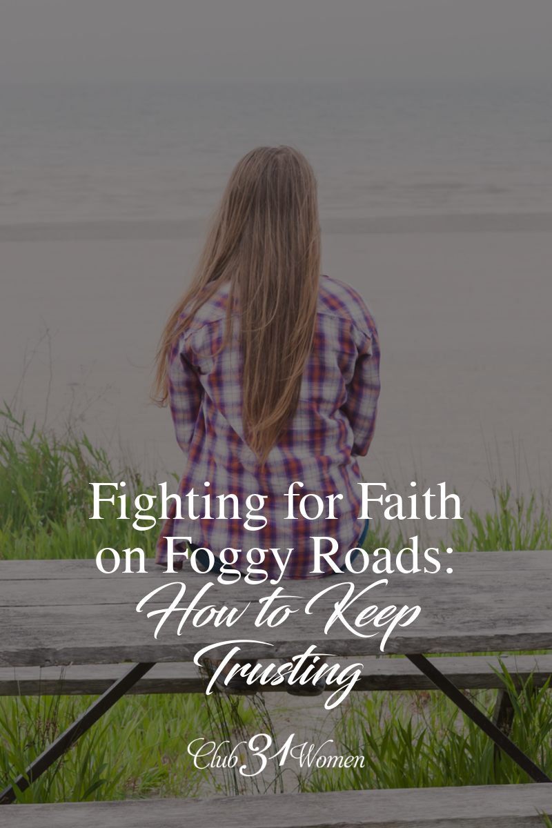 How do we keep trusting God when the road ahead is foggy? When we can't see where we are going? What if we let God be our eyes? via @Club31Women