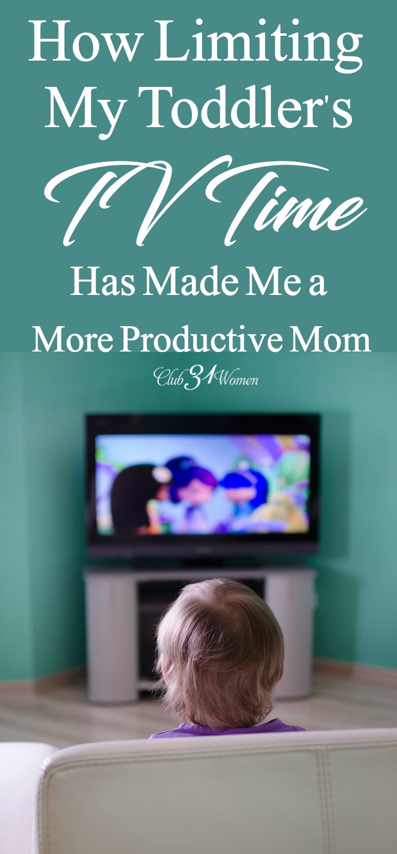 It can feel easier to sit our children in front of the tv in order to steal some free time or clean uninterrupted. But is this the best way to handle media? via @Club31Women