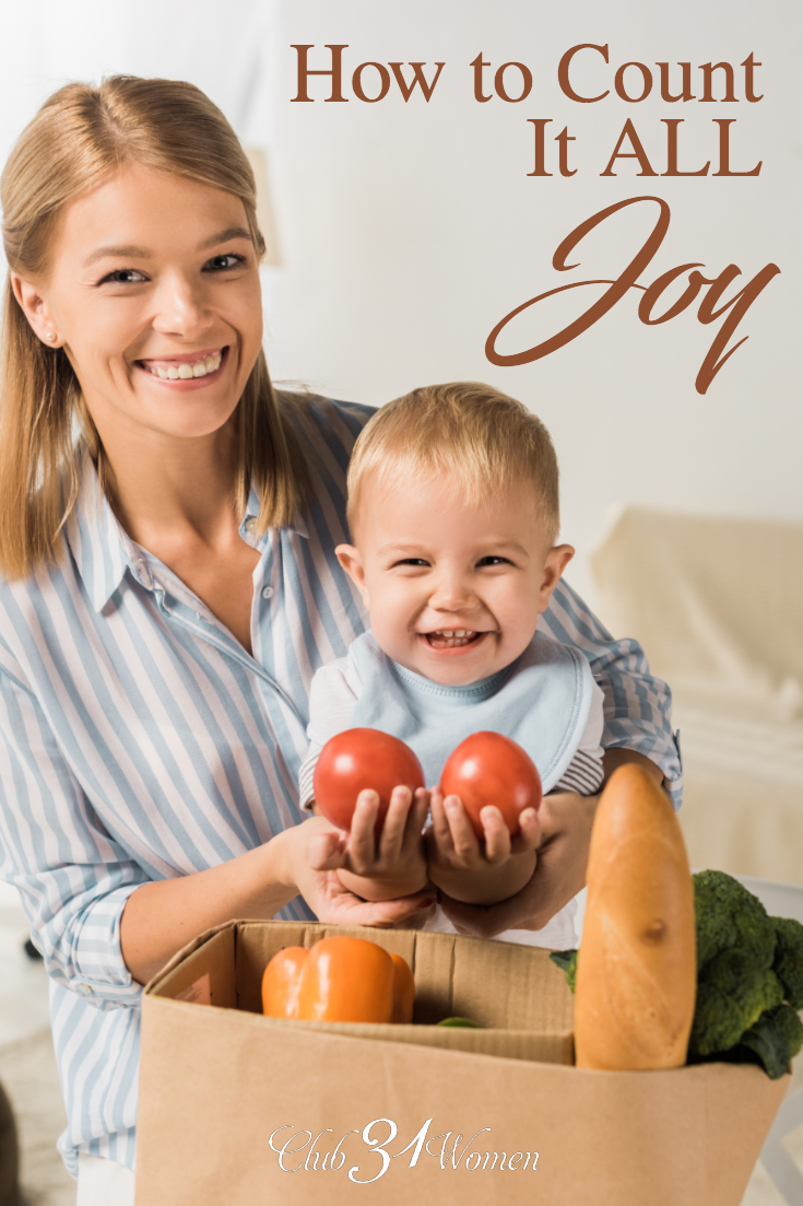 How do we count it all joy when our circumstances turn less than ideal? When things irritate us? How can we prevent the little irritations from robbing us? via @Club31Women