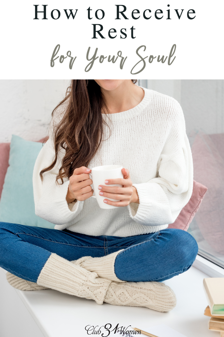 How can we find rest in such a busy, fast-paced culture? When we are overwhelmed and over-stimulated how can we slow down? Jesus invites us in. via @Club31Women