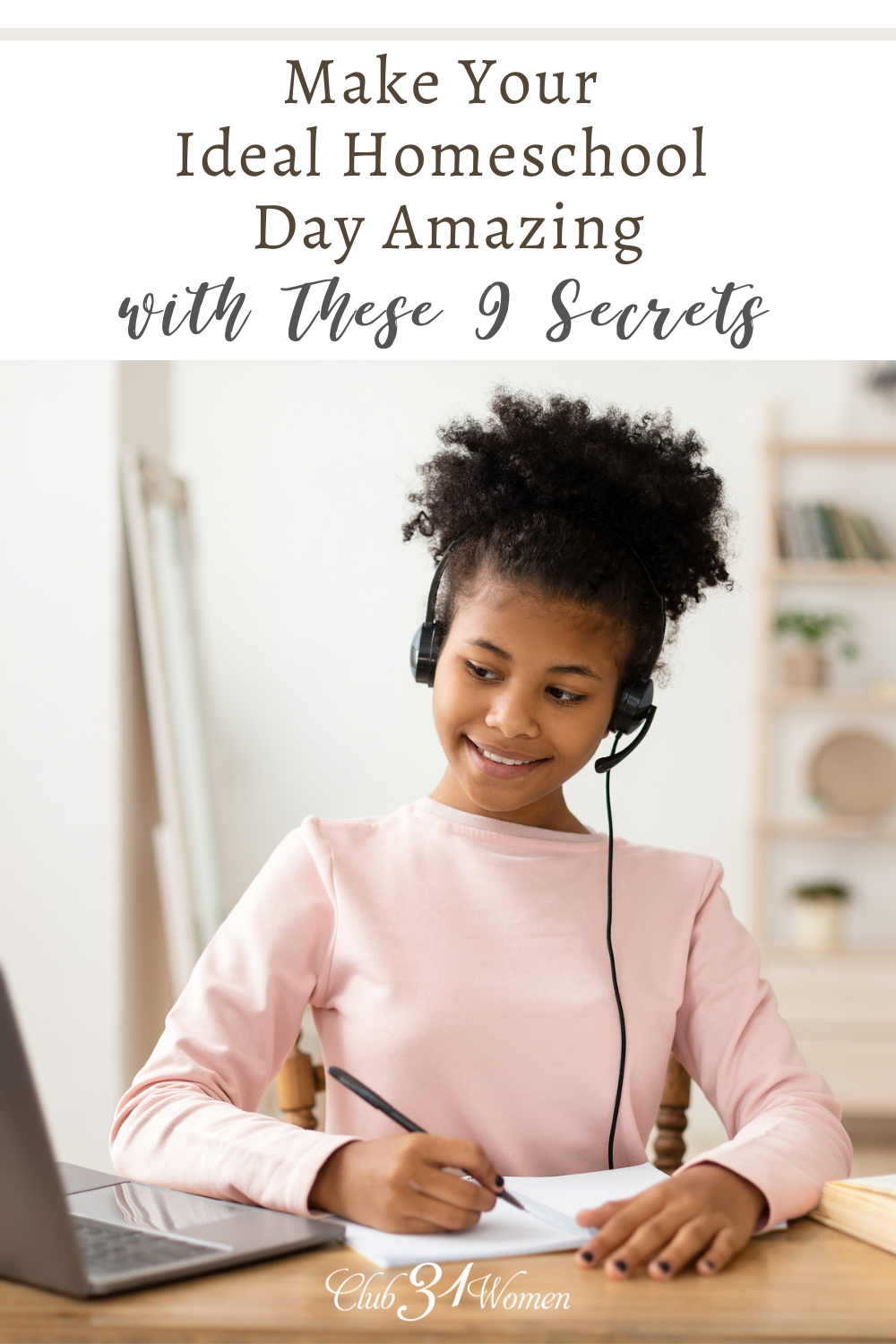 We often overestimate our ideal homeschool day, sending us into a frenzy of stress and overwhelming ourselves and our children. Simplify it. via @Club31Women