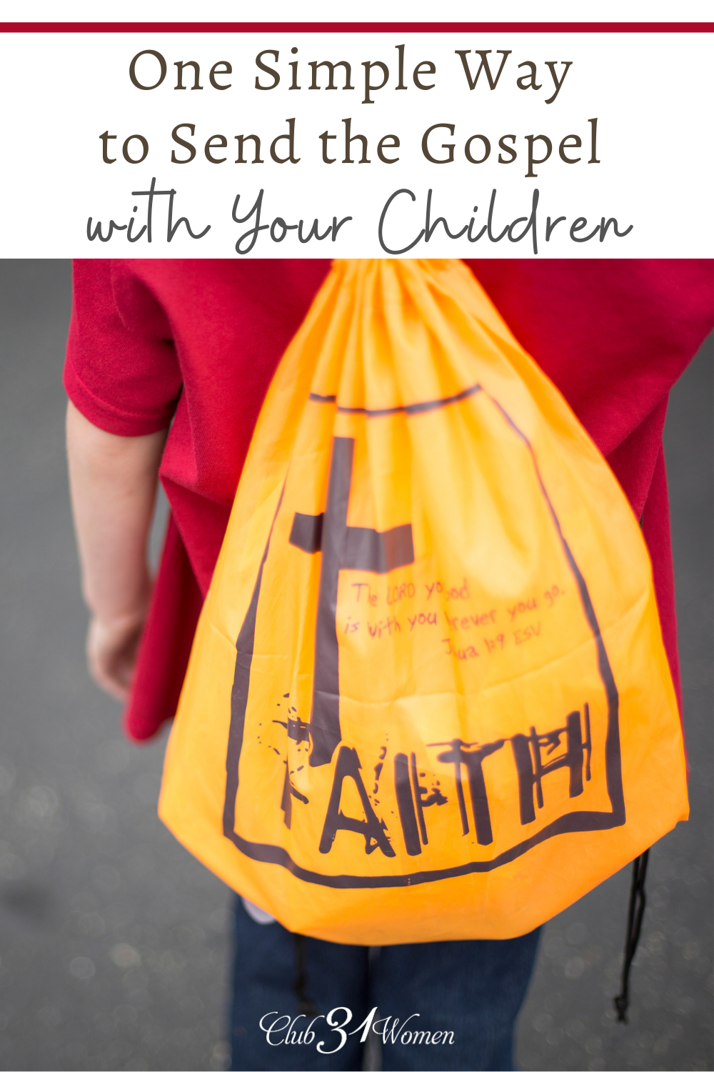 Maybe you're struggling to find a practical way for your kids to share the gospel. This is an excellent way to help them spread God's love! via @Club31Women