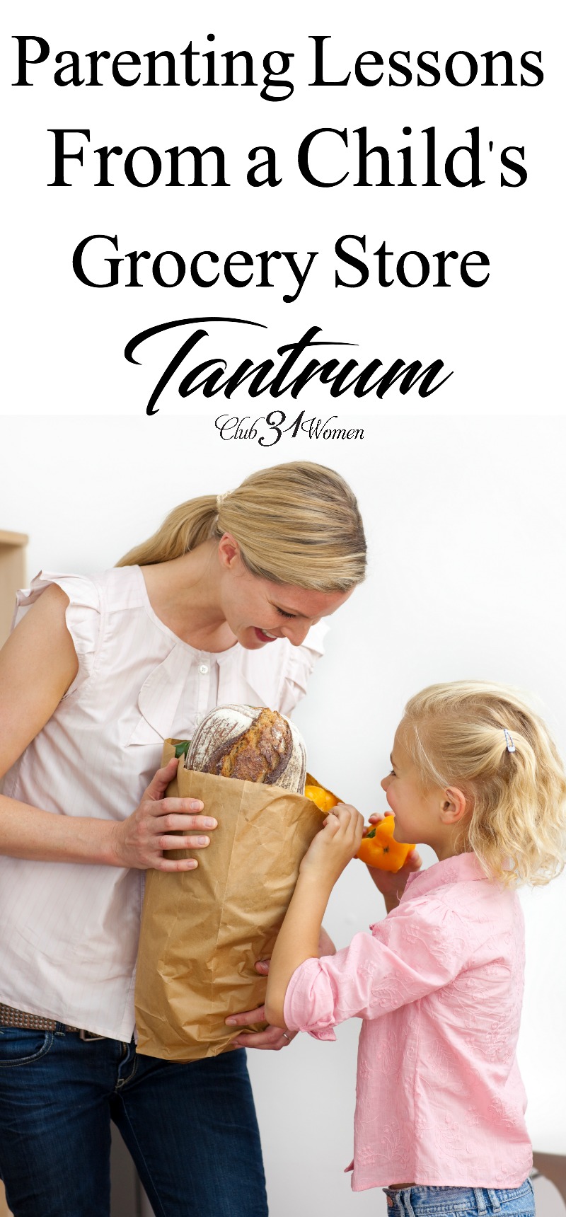 What can you do to prevent that grocery store tantrum in the middle of your shopping trip? A simple adjustment can make for a peaceful trip for all! via @Club31Women