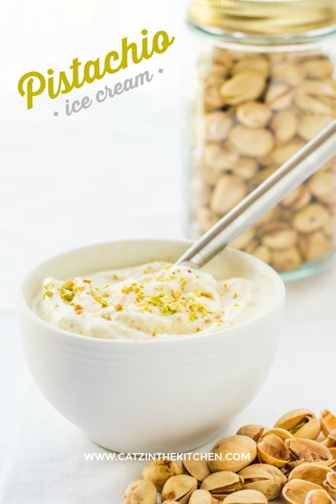 Homemade Pistachio Ice Cream