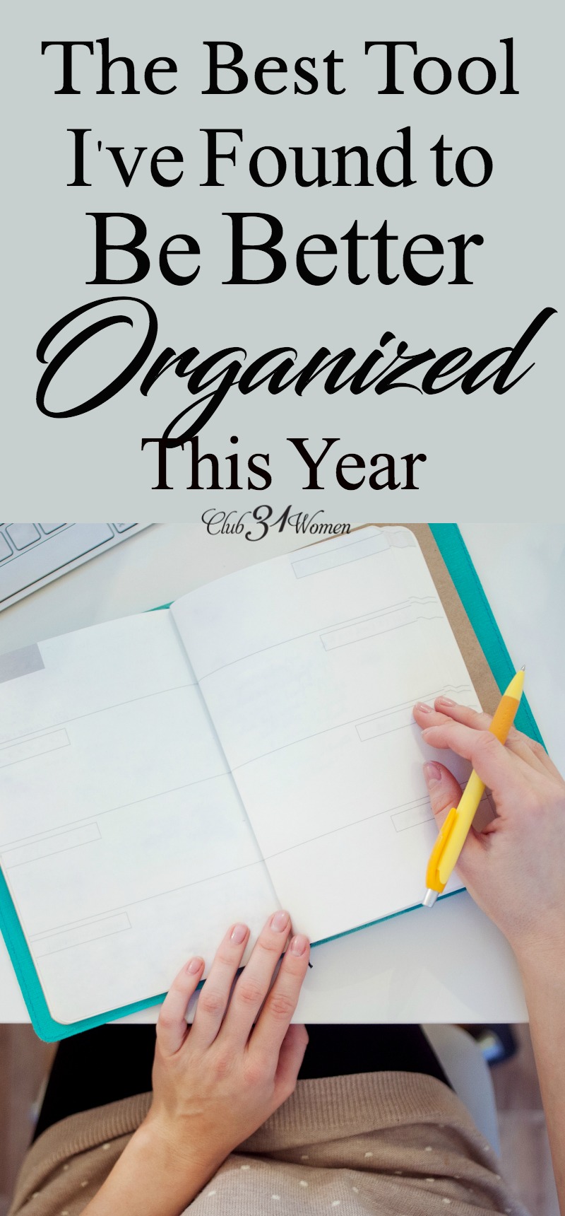 I am determined to be better organized this year! I'm so ready for things to run more smoothly and to reduce our stress. And here's the best tool I've found to help! via @Club31Women