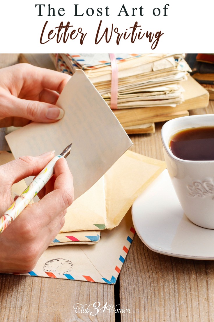 Letter writing isn't something that's common today. But what stories and legacies we can leave when we create conversations through the written word. via @Club31Women