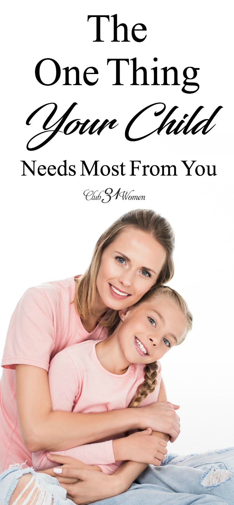 What does your child want most from you, mom? Not toys, crafts, treats, or games. More than anything, you child wants to be a part of your life. via @Club31Women