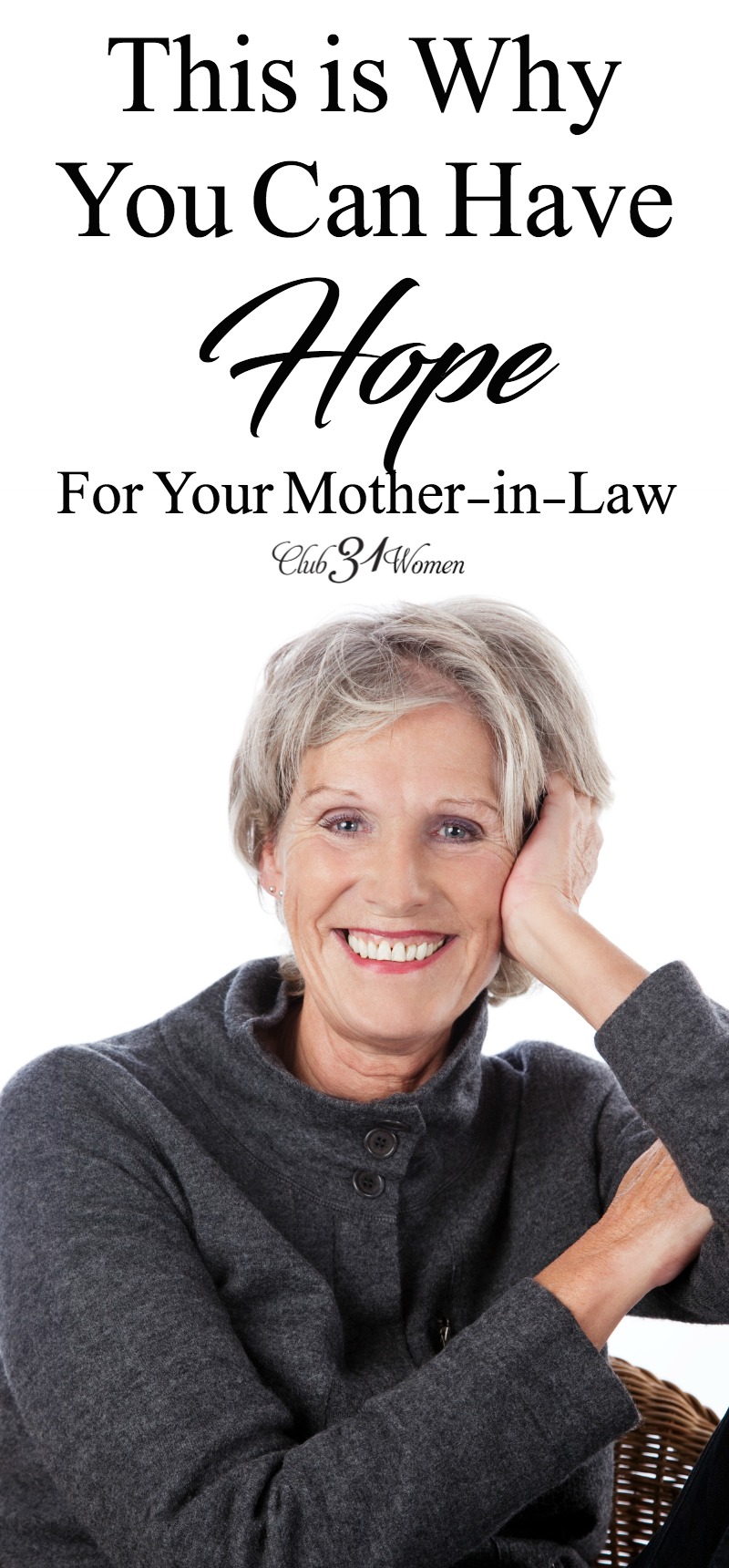 Is there hope for the relationship between you and your mother-in-law? Yes! There is always hope. This story will bless and encourage your own relationship! via @Club31Women