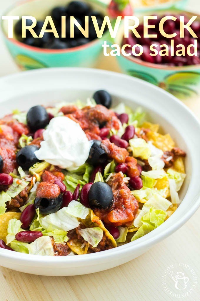 Trainwreck Crockpot Taco Salad