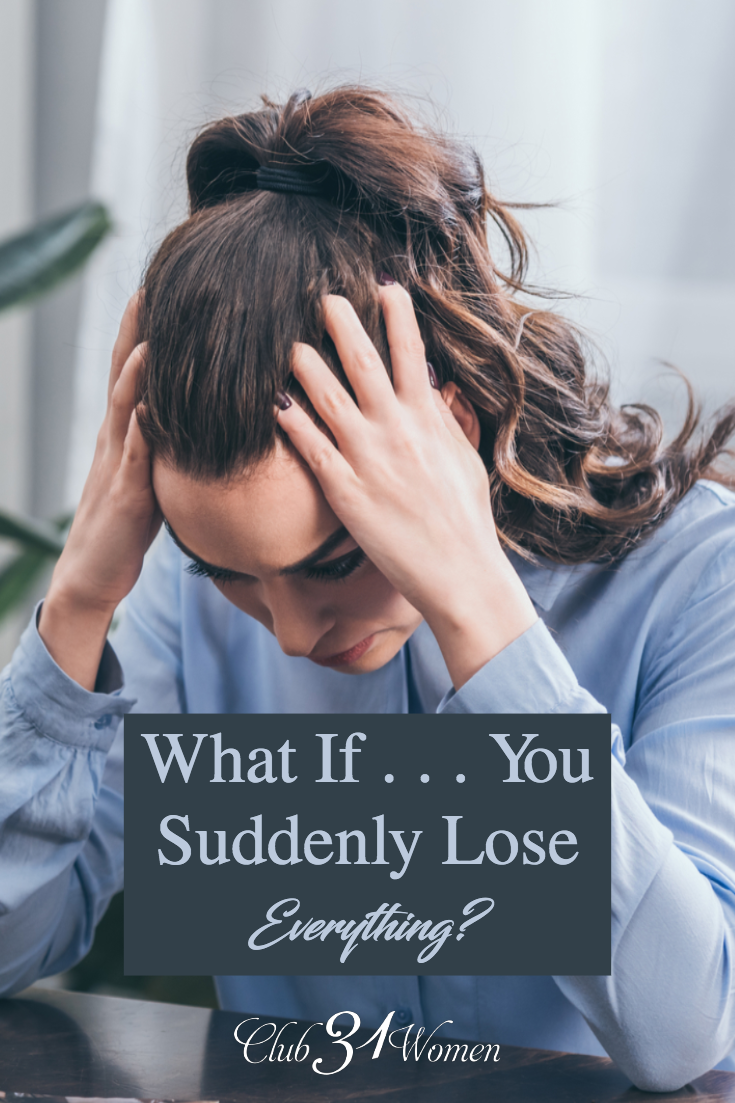 How would your faith look if you lose everything suddenly? Do we expect God to always make us happy and healthy? Or is there a greater purpose? via @Club31Women